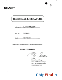 Datasheet LM057QC1T01 manufacturer SHARP