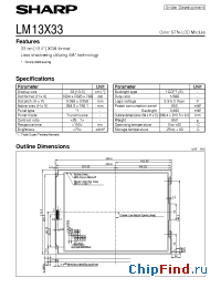 Datasheet LM13X33 manufacturer SHARP