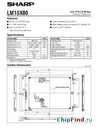 Datasheet LM15X80 manufacturer SHARP