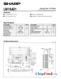 Datasheet LM16A21 manufacturer SHARP