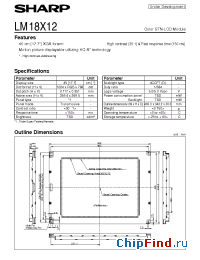 Datasheet LM18X12 manufacturer SHARP