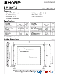 Datasheet LM18X94 manufacturer SHARP