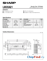 Datasheet LM20X21A manufacturer SHARP