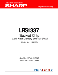Datasheet LRS1337 manufacturer SHARP