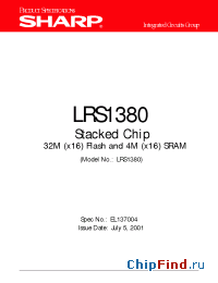 Datasheet LRS1380A manufacturer SHARP
