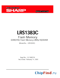 Datasheet LRS1383C manufacturer SHARP