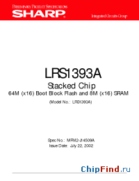 Datasheet LRS1393A manufacturer SHARP