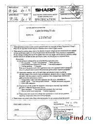 Datasheet LT1F67AF manufacturer SHARP