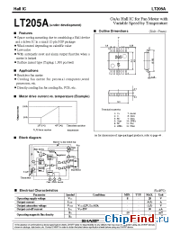 Datasheet LT205A manufacturer SHARP