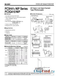 Datasheet PC3H41xNIP manufacturer SHARP
