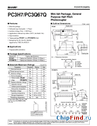 Datasheet PC3H7 manufacturer SHARP