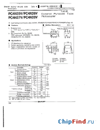 Datasheet PC4N25V manufacturer SHARP