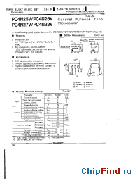 Datasheet PC4N26VI manufacturer SHARP