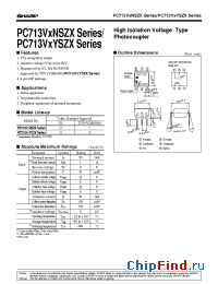 Datasheet PC713V3NSZX manufacturer SHARP