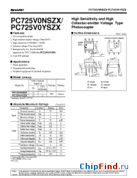 Datasheet PC725V0NIPX manufacturer SHARP
