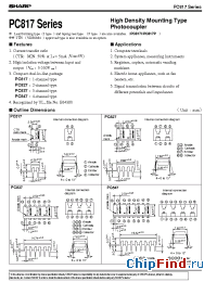 Datasheet PC837AB manufacturer SHARP