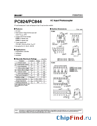 Datasheet PC844X manufacturer SHARP