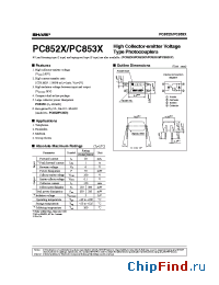 Datasheet PC852X manufacturer SHARP