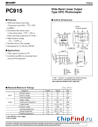 Datasheet PC915 manufacturer SHARP