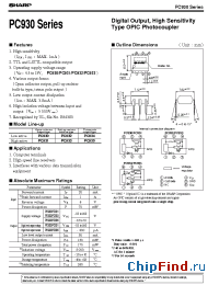 Datasheet PC931 manufacturer SHARP