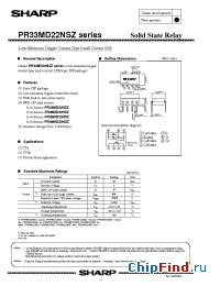 Datasheet PR29MD22NSZ manufacturer SHARP