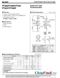 Datasheet PT461 manufacturer SHARP