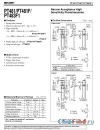 Datasheet PT481 manufacturer SHARP