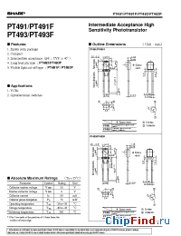 Datasheet PT491F manufacturer SHARP