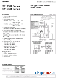 Datasheet S112S01 manufacturer SHARP