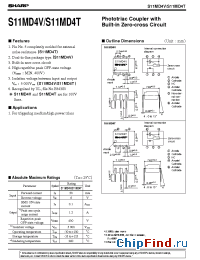 Datasheet S11MD4VY manufacturer SHARP