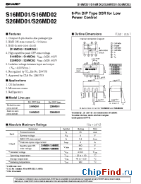 Datasheet S16MD02 manufacturer SHARP
