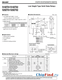 Datasheet S202T01 manufacturer SHARP