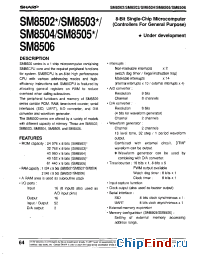 Datasheet SM8505 manufacturer SHARP