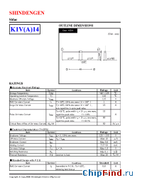 Datasheet K1VA14 manufacturer Shindengen