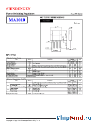 Datasheet MA1010 manufacturer Shindengen