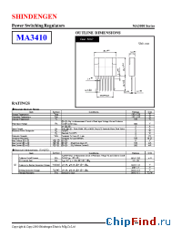 Datasheet MA3410 manufacturer Shindengen