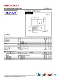 Datasheet MA4820 manufacturer Shindengen