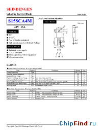 Datasheet S15SCA4M manufacturer Shindengen