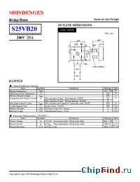 Datasheet S25VB20 manufacturer Shindengen