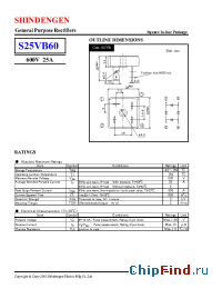 Datasheet S25VB60 manufacturer Shindengen