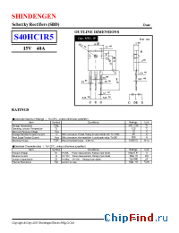 Datasheet S40HC1R5 manufacturer Shindengen