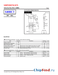 Datasheet S40HC3 manufacturer Shindengen