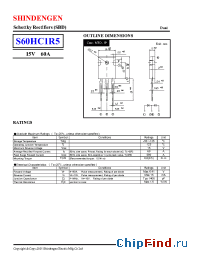 Datasheet S60HC1R5 manufacturer Shindengen