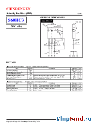 Datasheet S60HC3 manufacturer Shindengen