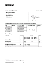 Datasheet BAT14-020D manufacturer Siemens