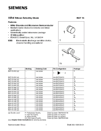 Datasheet BAT15-104ES manufacturer Siemens