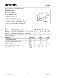 Datasheet BB644 производства Siemens