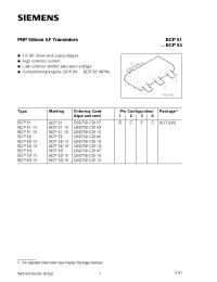 Datasheet BCP53-16 manufacturer Siemens