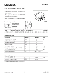 Datasheet BCR22 производства Siemens