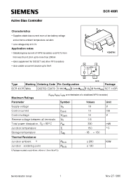 Datasheet BCR400R manufacturer Siemens